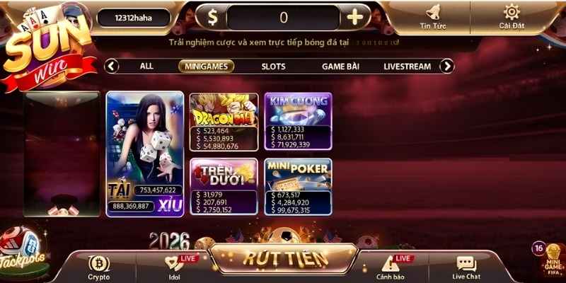 Tổng hợp các dòng Mini Game phổ biến gồm như dự đoán, quay hũ mini và game may rủi