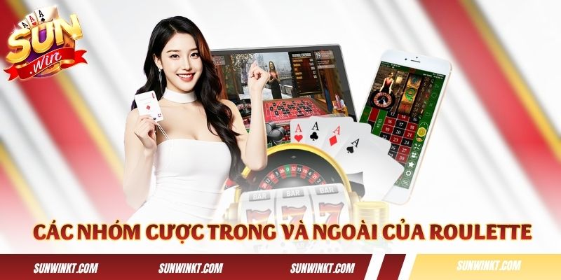 Danh sách các nhóm cược trong và ngoài của Roulette