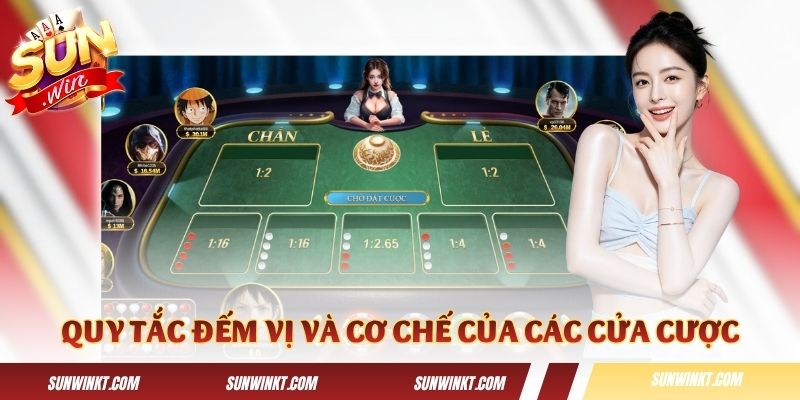 Quy tắc đếm vị và cơ chế của các cửa cược trong game