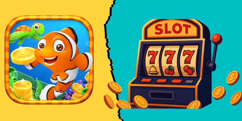 Bắn cá và Slot Sunwin khác nhau về kỹ năng lối chơi & tỷ lệ trả thưởng,