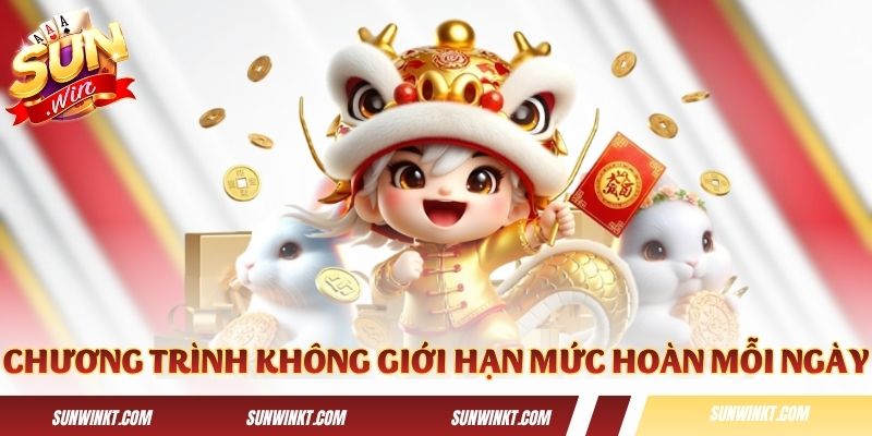 Chương trình không giới hạn mức tiền hoàn mỗi ngày