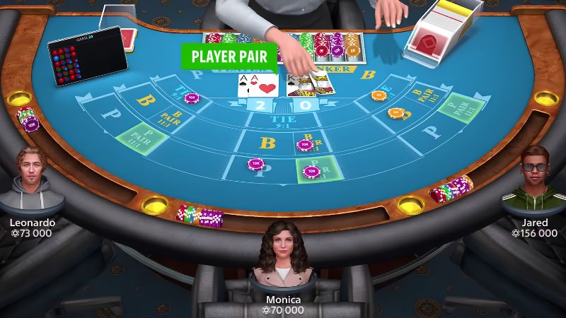 Quy định rút thêm lá bài thứ 3 trong Baccarat Sunwin giúp tăng thêm phần kịch tính
