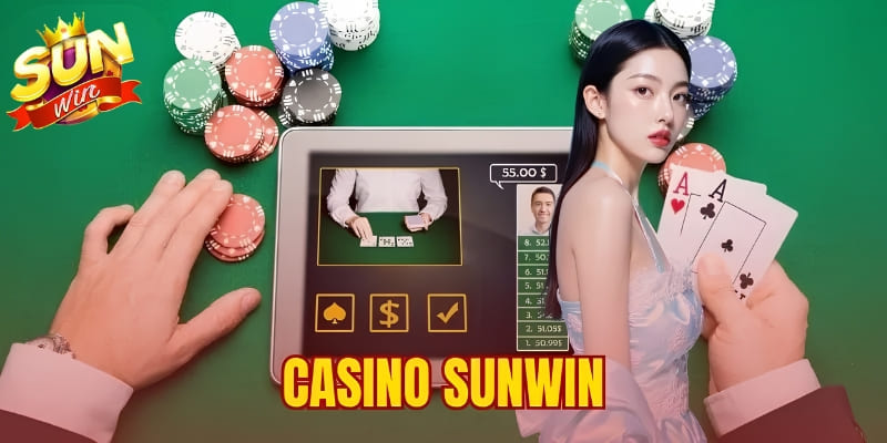 Sảnh Live Casino Sunwin với Dealer trực tiếp, giao diện hiện đại và nhiều bàn game hấp dẫn 
