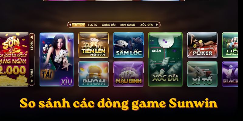 So Sánh Các Dòng Game Sunwin: Độ Khó, Lối Chơi & Thưởng