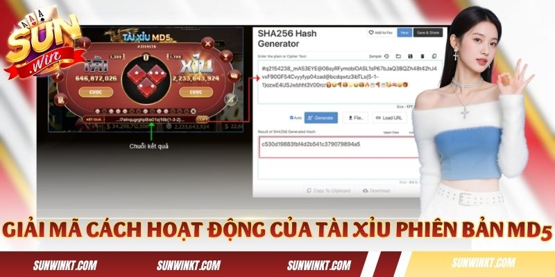 Giải mã cách hoạt động của Tài Xỉu phiên bản MD5