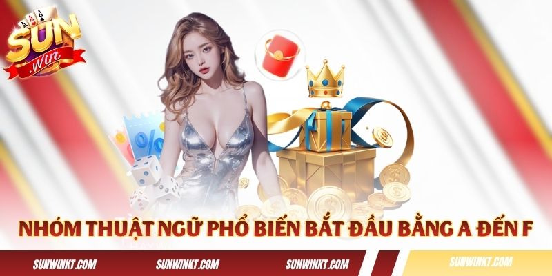 Nhóm các thuật ngữ phổ biến bắt đầu bằng A đến F