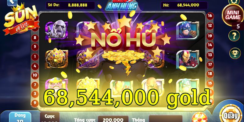 Nổ Hũ Sunwin nổi bật với RTP cao, trải nghiệm mượt mà và nhiều sự kiện nhân hũ hấp dẫn 