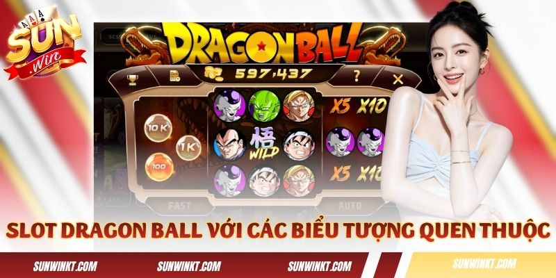 Slot Dragon Ball với các biểu tượng quen thuộc