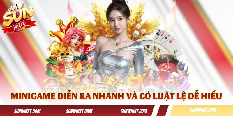 Các minigame diễn ra nhanh chóng và có luật lệ dễ hiểu