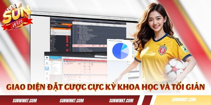 Giao diện đặt cược bóng đá cực kỳ khoa học và tối giản